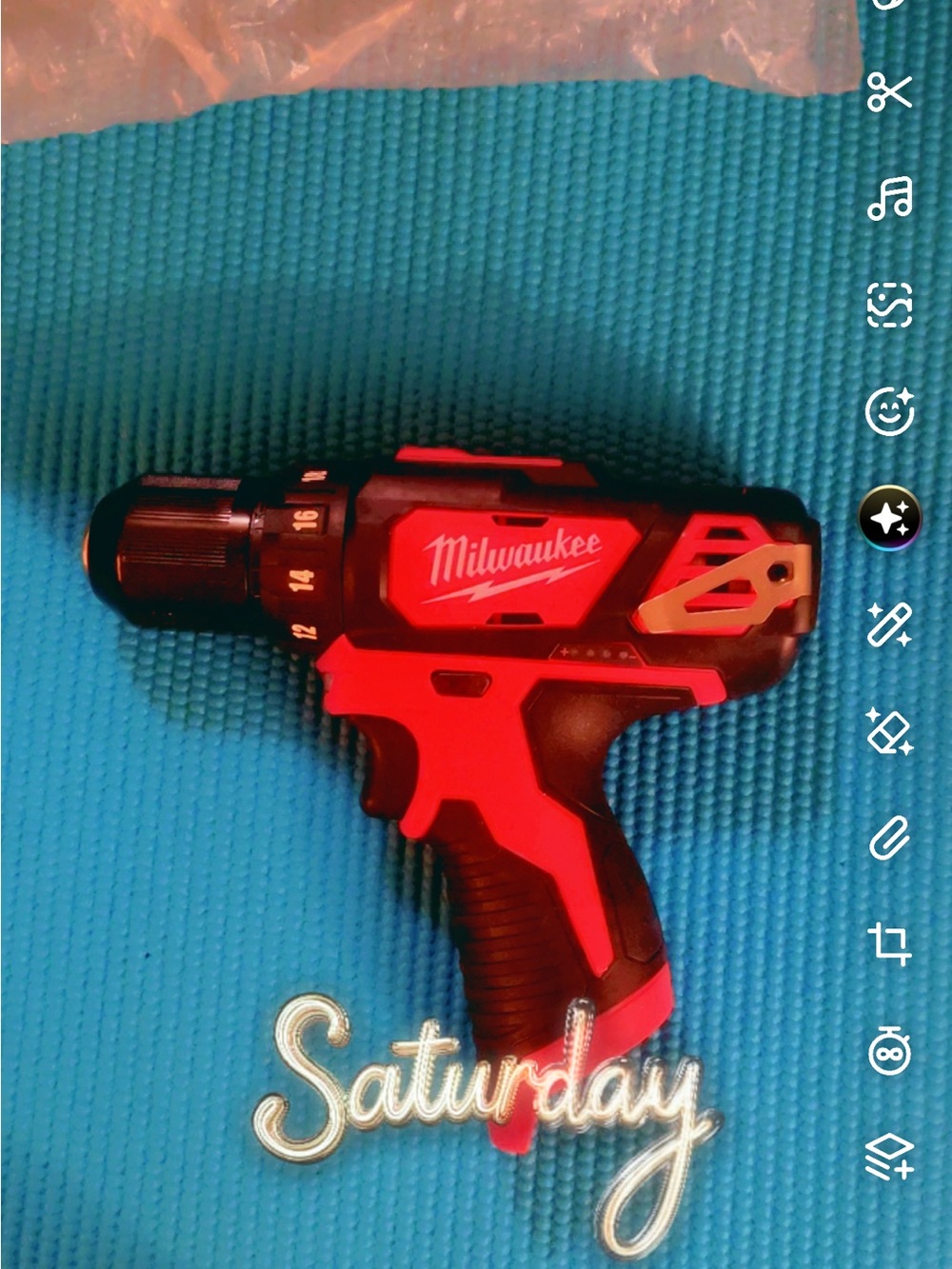 Milwaukee Red and Black Cordless Drill Driver